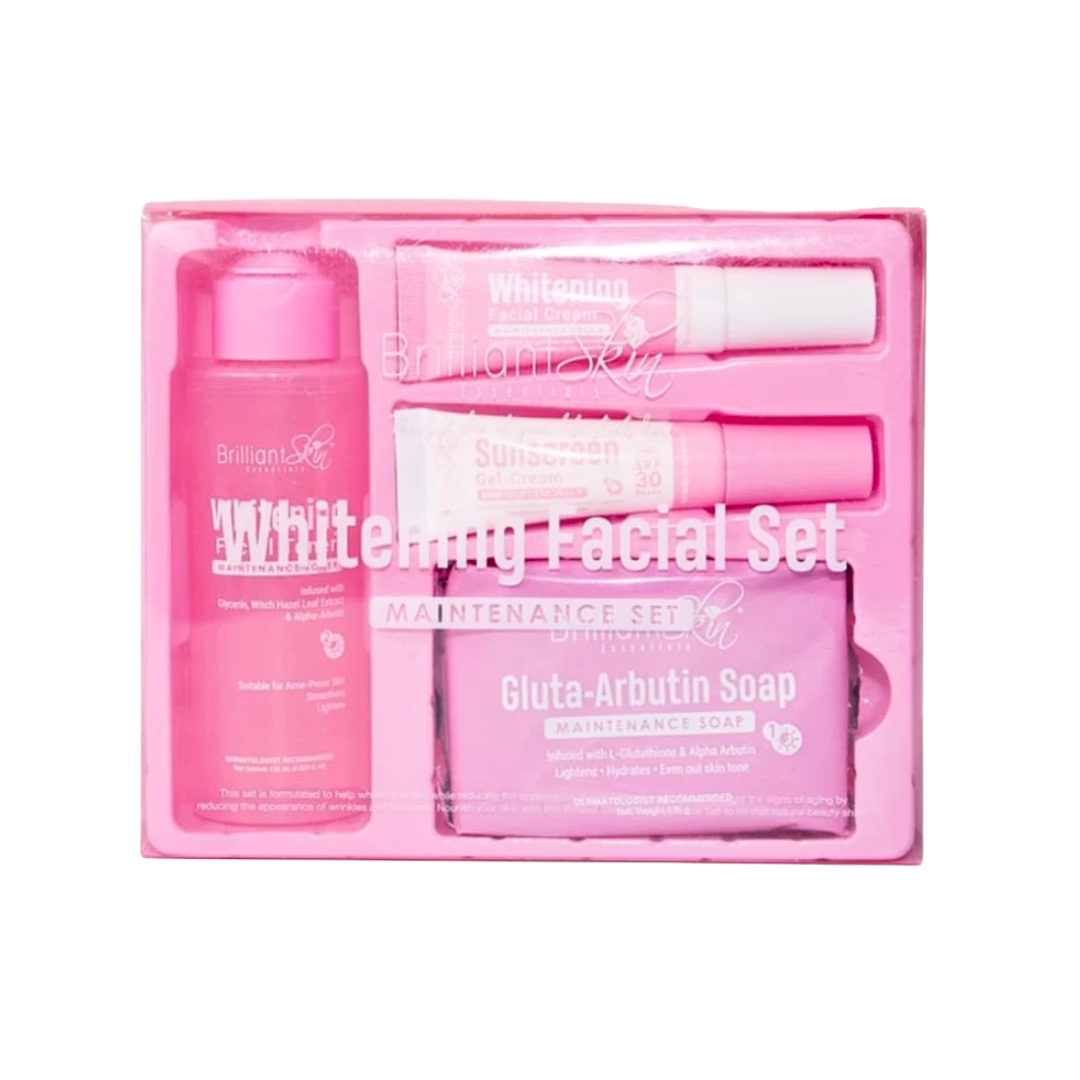 Brilliant Skin Essential Whitening Facial 4pcs Set Brilliant Skin Essential Whitening Facial 4pcs Set